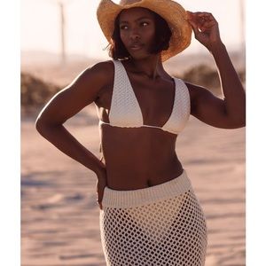 Palm Springs Top - Ivory Crochet NWT